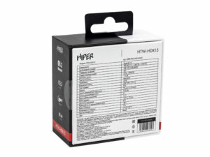 Беспроводные наушники HIPER TWS MP3 (HTW-HDX15), белый — изображение 10
