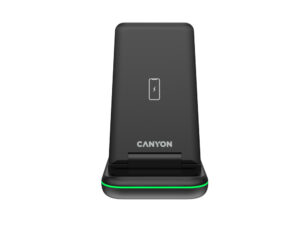 Беспроводное зарядное устройство 3-в-1 CANYON WS-304 (CNS-WCS304B), 15W, черный — изображение 2