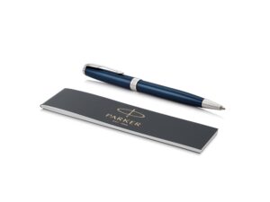 Ручка шариковая Parker Sonnet Core Subtle Blue CT, синий/серебристый — изображение 3