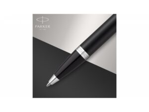 Шариковая ручка Parker IM Mat Black CT лак матовый, стержень: M, цвет чернил: blue, в подарочной упаковке. — изображение 6