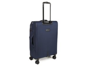 Чемодан TORBER Brosno, синий, нейлон 600D, 43,5 х 26 х 68 см, 56 л — изображение 3