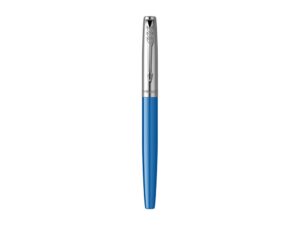 Ручка перьевая Parker Jotter Originals Blue Chrom CT, перо: F, цвет чернил: blue, в подарочной упаковке — изображение 3