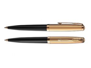 Шариковая ручка Parker 51 DELUXE BLACK GT, стержень: M, цвет чернил: black, в подарочной упаковке. — изображение 3