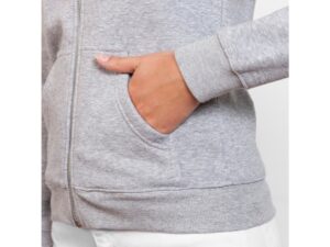 Толстовка на молнии Veleta, серый меланж — изображение 6