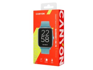 Умные часы CANYON Barberry SW-79, IP 67, BT 5.1, сенсорный дисплей 1.7, морская волна — изображение 6