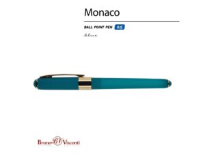 Ручка пластиковая шариковая Monaco, 0,5мм, синие чернила, морская волна — изображение 2