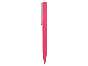 Ручка шариковая пластиковая Bon с покрытием soft touch, розовый — изображение 3
