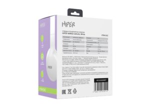 HIPER Наушники накладные WIRED CASUAL WHITE HTW-OV2 — изображение 11