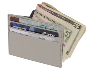 Чехол для карточек и купюр Weekend из ПВХ, серый — изображение 2