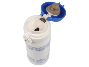 Термос из нерж. стали тм THERMOS JNL-402-BLWH SS V.Insulated Flask,400ml, бело-синий — изображение 3