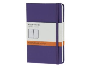 Записная книжка Moleskine Classic (в линейку) в твердой обложке, Pocket (9x14см), фиолетовый