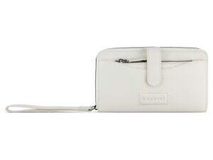 Кошелёк женский BUGATTI Elsa с ключницей, с RFID, белый, воловья кожа/полиэстер, 18,7х3х10,7 см — изображение 2