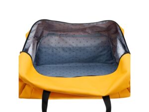 Сумка дорожная TORBER MOBI, желтая, полиэстер 900D с PU покрытием, 65 х 37 х 34 см — изображение 6