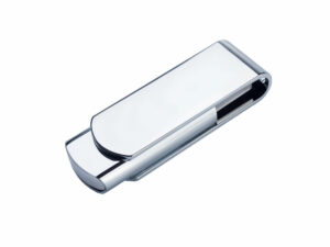 USB-флешка металлическая поворотная на 64 ГБ 3.0, глянец — изображение 2