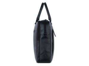 Портфель мужской BUGATTI Clark, чёрный, воловья кожа/полиэстер, 40х9,5х29 см, 10 л — изображение 3
