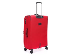 Чемодан TORBER Brosno, красный, нейлон 600D, 48 х 22 х 78 см, 85 л — изображение 2