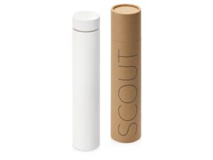 Термос Scout софт-тач, тубус, белый