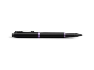 Ручка-роллер Parker IM Vibrant Rings Flame Amethyst Purple, стержень:Fblk, в подарочной упаковке. — изображение 3