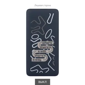 Внешний аккумулятор с подсветкой Ancor PD Plus 10000 mAh, синий — изображение 14