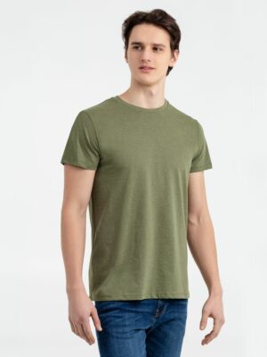 Футболка мужская Regent Fit 150, меланж хаки — изображение 2