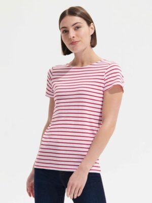 Футболка Miles Women белая с красным — изображение 4