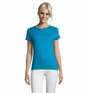 Футболка женская Regent Women, ярко-бирюзовая — изображение 4