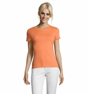 Футболка женская Regent Women, оранжевая (абрикосовая) — изображение 4