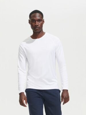 Футболка с длинным рукавом Sporty LSL Men, красная — изображение 4