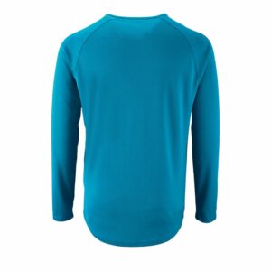 Футболка с длинным рукавом Sporty LSL Men, ярко-бирюзовая — изображение 2