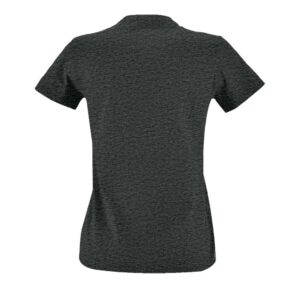 Футболка женская Imperial Fit Women, черный меланж — изображение 2