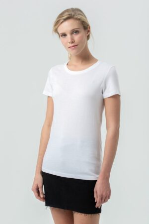 Футболка женская Regent Fit Women, белая — изображение 4