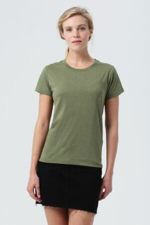 Футболка женская Regent Fit Women, меланж хаки — изображение 4