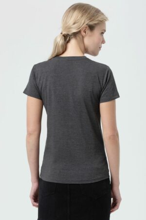 Футболка женская Regent Fit Women, черный меланж — изображение 5