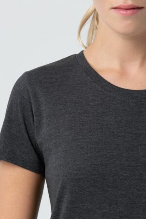 Футболка женская Regent Fit Women, черный меланж — изображение 6