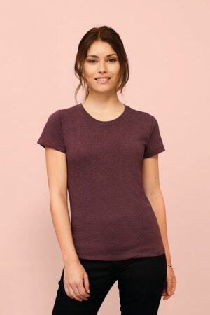 Футболка женская Regent Fit Women, серый меланж — изображение 4