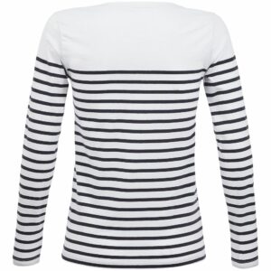 Футболка женская с длинным рукавом Matelot LSL Women, белая с синим — изображение 2