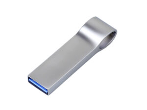 USB 2.0-флешка на 128 Гб с мини чипом, компактный дизайн, боковое отверстие для цепочки — изображение 2