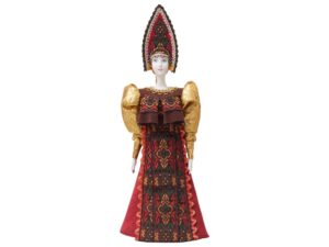 Подарочный набор: кукла фарфоровая, чай Малина с мятой, красный — изображение 12