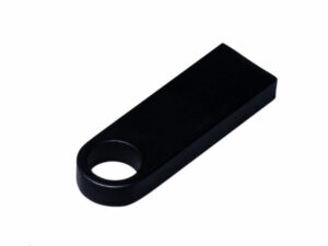 USB 3.0-флешка на 64 Гб с мини чипом и круглым отверстием, черный — изображение 3