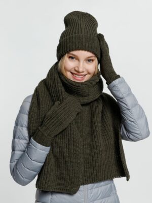 Шапка Nordkyn, зеленая (оливковая) — изображение 5