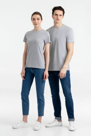 Футболка женская T-bolka Stretch Light Lady, серый меланж — изображение 6