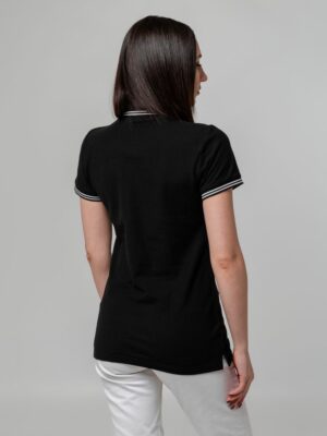 Рубашка поло женская Virma Stripes Lady, черная — изображение 8