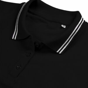Рубашка поло женская Virma Stripes Lady, черная — изображение 3
