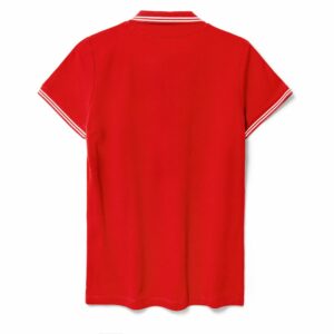 Рубашка поло женская Virma Stripes Lady, красная — изображение 2