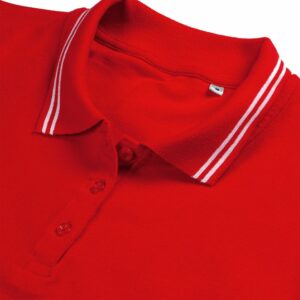 Рубашка поло женская Virma Stripes Lady, красная — изображение 3