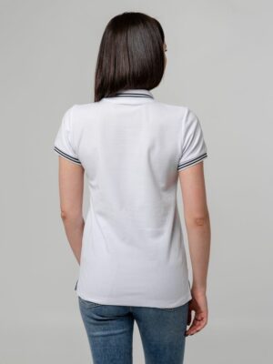 Рубашка поло женская Virma Stripes Lady, белая — изображение 7