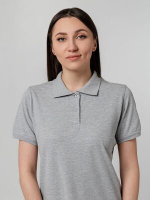 Рубашка поло женская Virma Stretch Lady, серый меланж — изображение 8