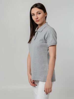 Рубашка поло женская Virma Stretch Lady, серый меланж — изображение 6