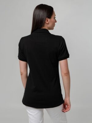 Рубашка поло женская Virma Stretch Lady, черная — изображение 6