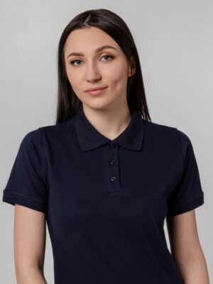 Рубашка поло женская Virma Stretch Lady, темно-синяя — изображение 8